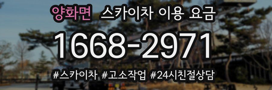 양화면 스카이차 이용 요금