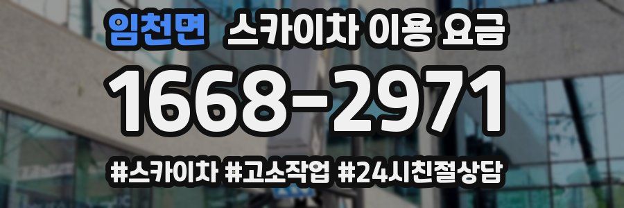 임천면 스카이차 이용 요금