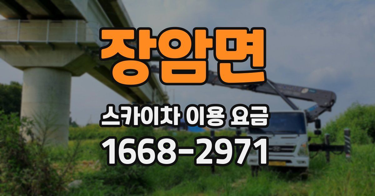 장암면 스카이차 이용 요금