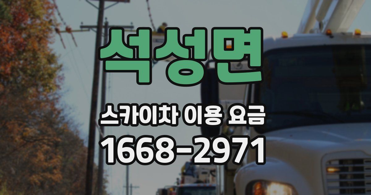 석성면 스카이차 이용 요금
