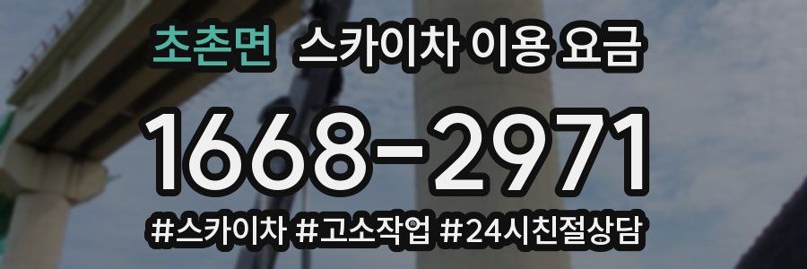 초촌면 스카이차 이용 요금