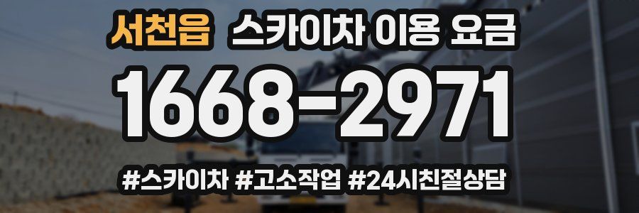 서천읍 스카이차 이용 요금