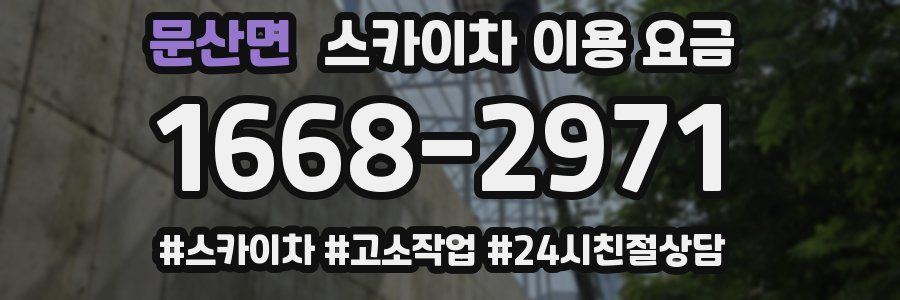 문산면 스카이차 이용 요금