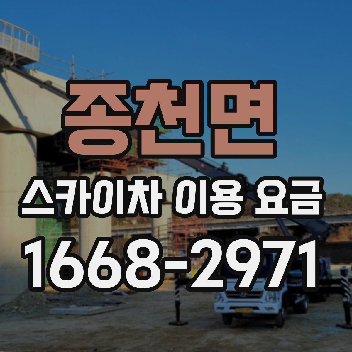 종천면 스카이차 이용 요금