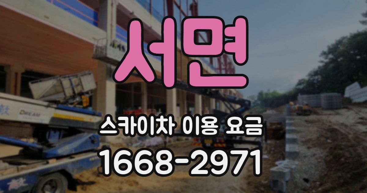 서면 스카이차 이용 요금