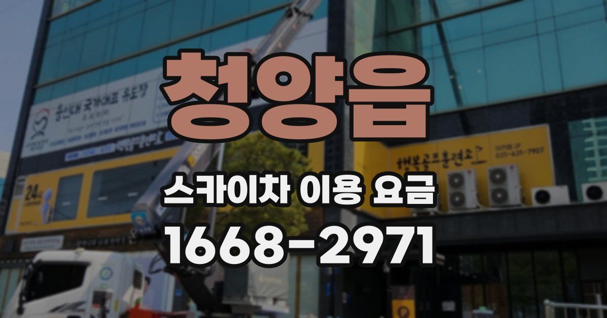 청양읍 스카이차 이용 요금