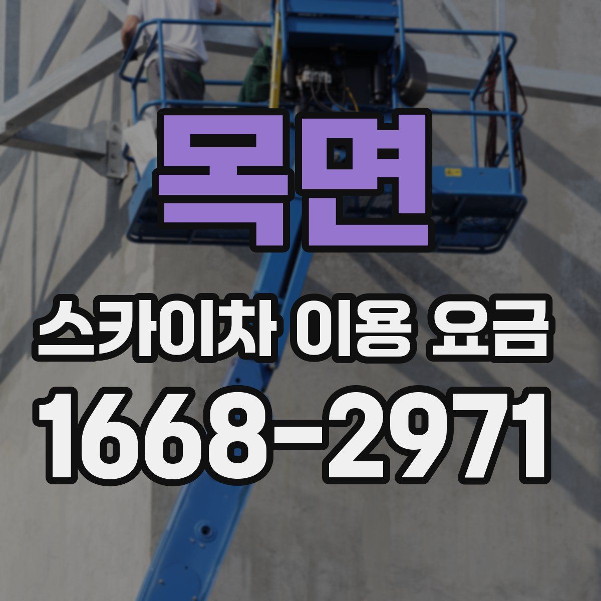 목면 스카이차 이용 요금