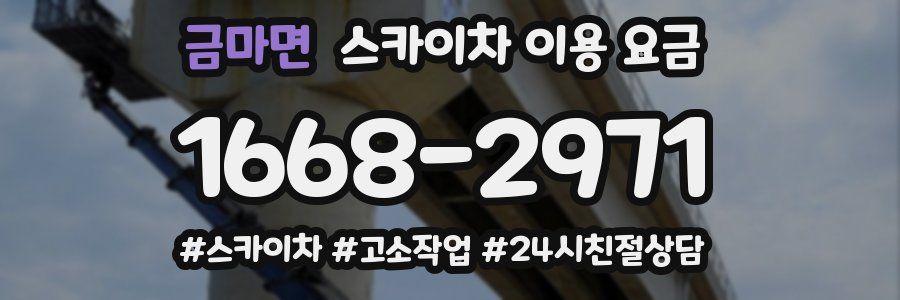 금마면 스카이차 이용 요금