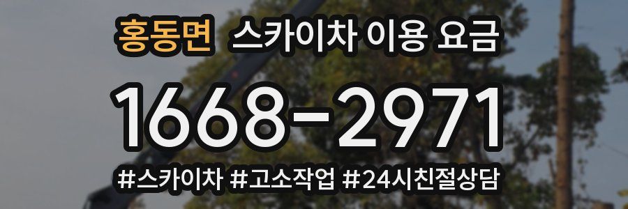 홍동면 스카이차 이용 요금