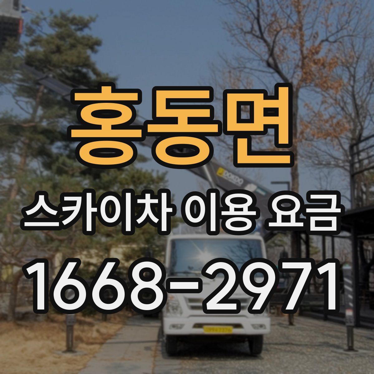 홍동면 스카이차 이용 요금