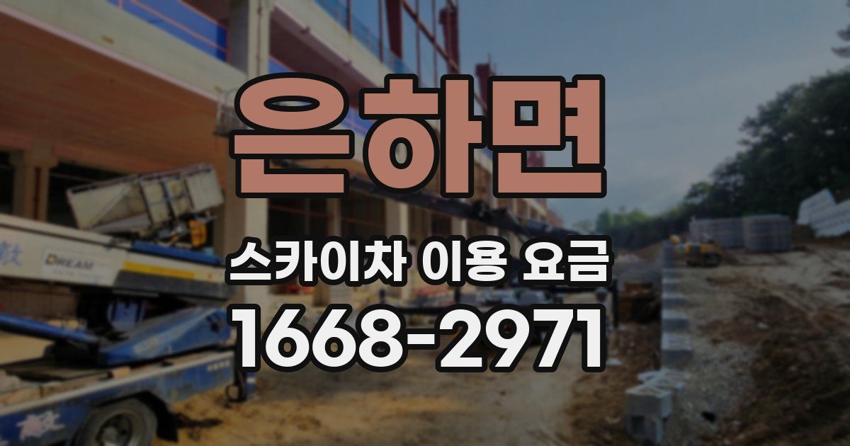 은하면 스카이차 이용 요금
