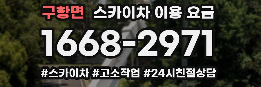 구항면 스카이차 이용 요금