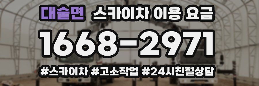 대술면 스카이차 이용 요금