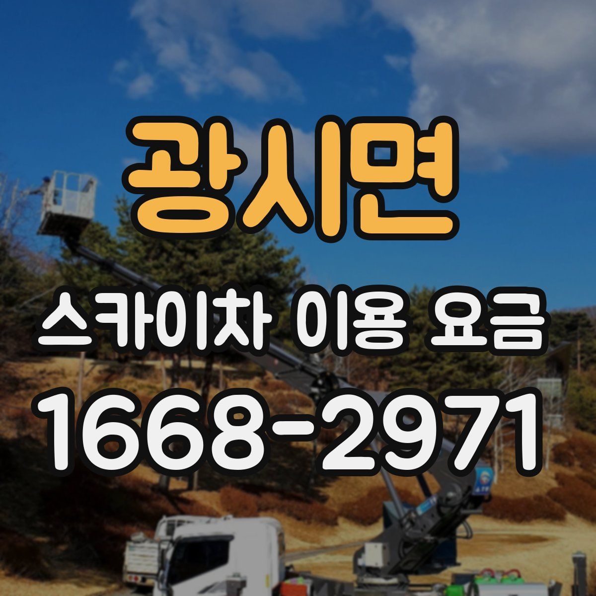 광시면 스카이차 이용 요금