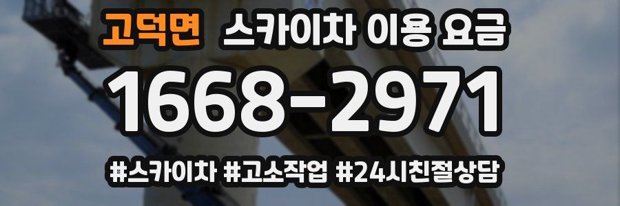 고덕면 스카이차 이용 요금