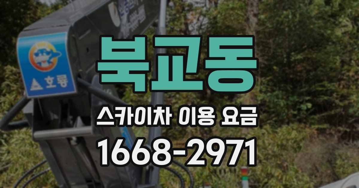 북교동 스카이차 이용 요금