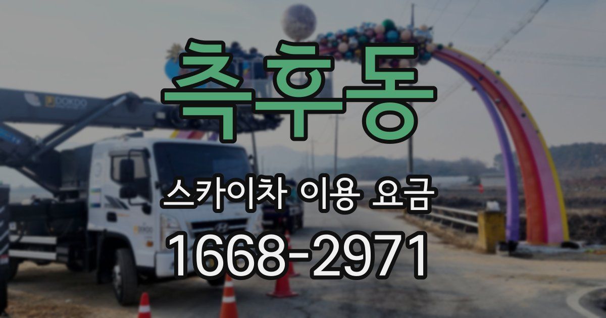 측후동 스카이차 이용 요금