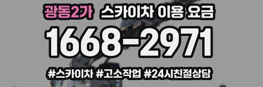 광동2가 스카이차 이용 요금