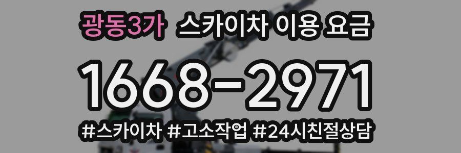 광동3가 스카이차 이용 요금