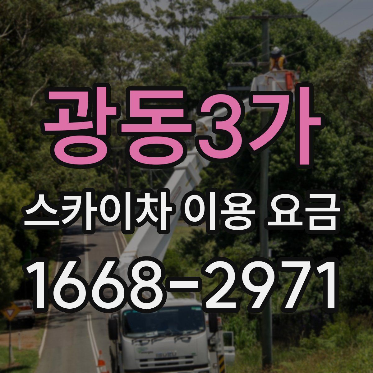 광동3가 스카이차 이용 요금