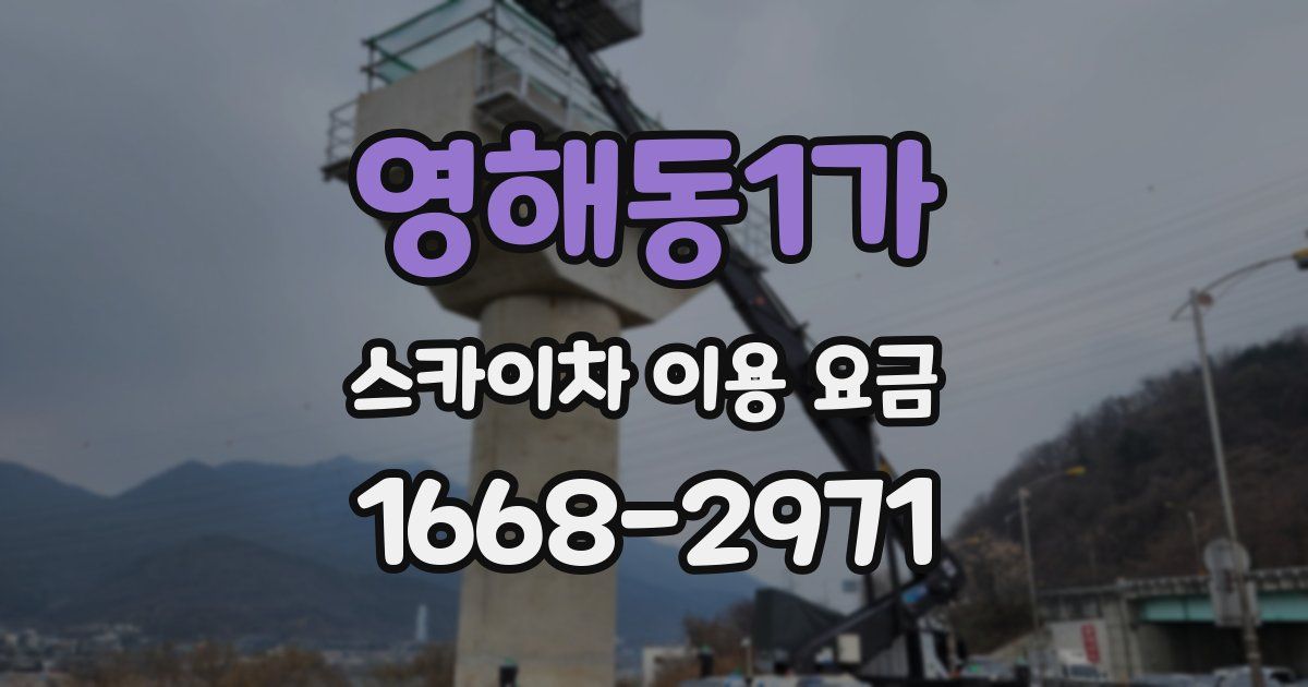 영해동1가 스카이차 이용 요금