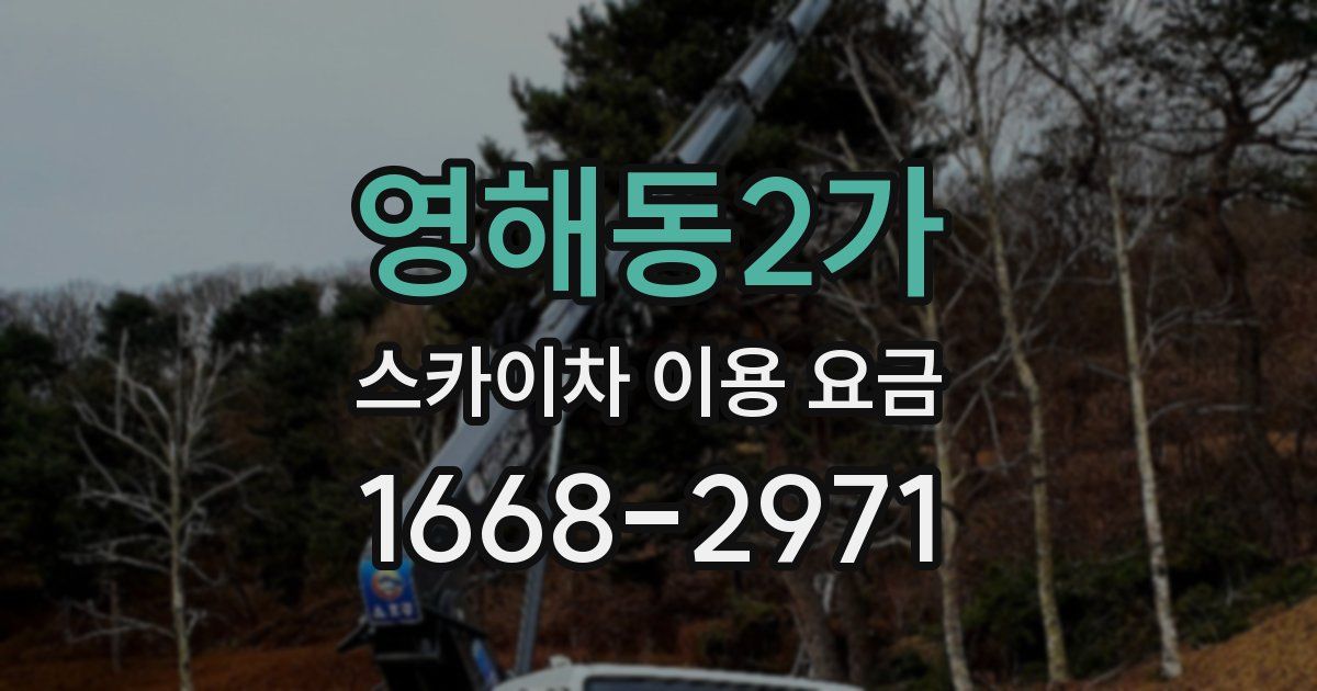 영해동2가 스카이차 이용 요금