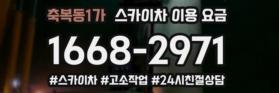 축복동1가 스카이차 이용 요금
