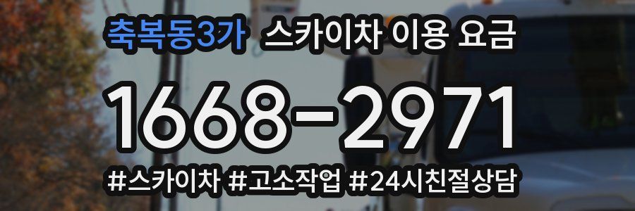 축복동3가 스카이차 이용 요금