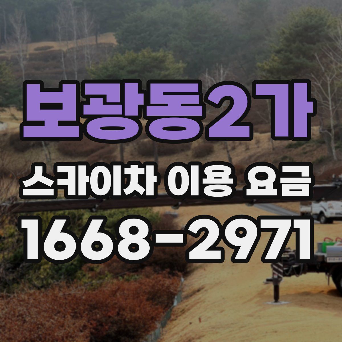 보광동2가 스카이차 이용 요금