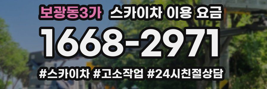 보광동3가 스카이차 이용 요금