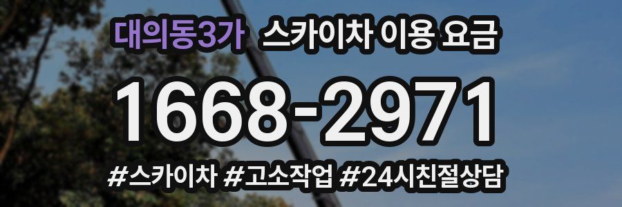 대의동3가 스카이차 이용 요금