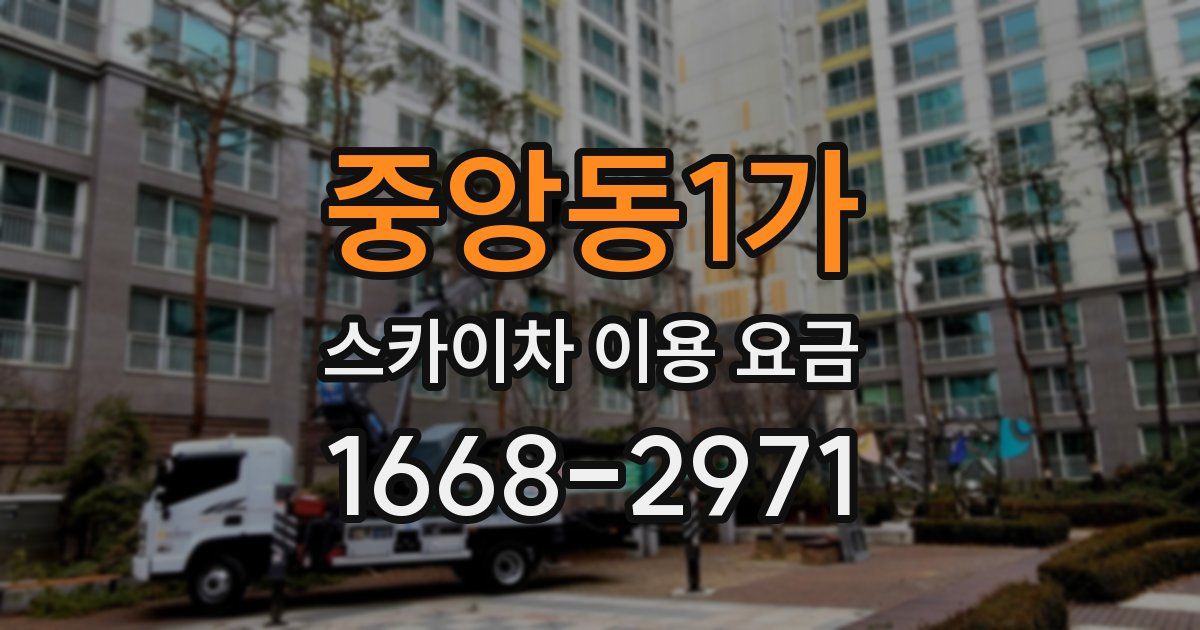 중앙동1가 스카이차 이용 요금