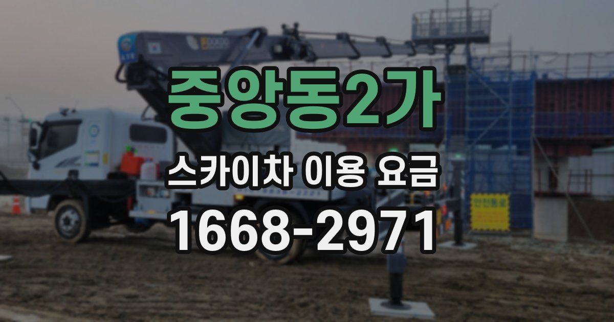 중앙동2가 스카이차 이용 요금