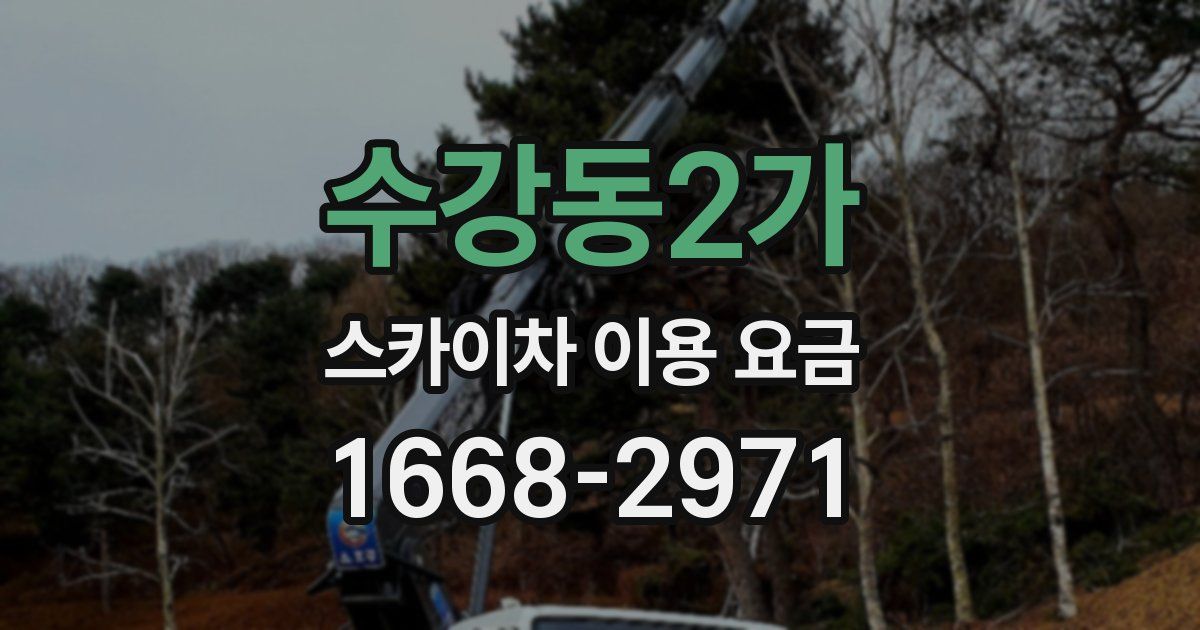 수강동2가 스카이차 이용 요금
