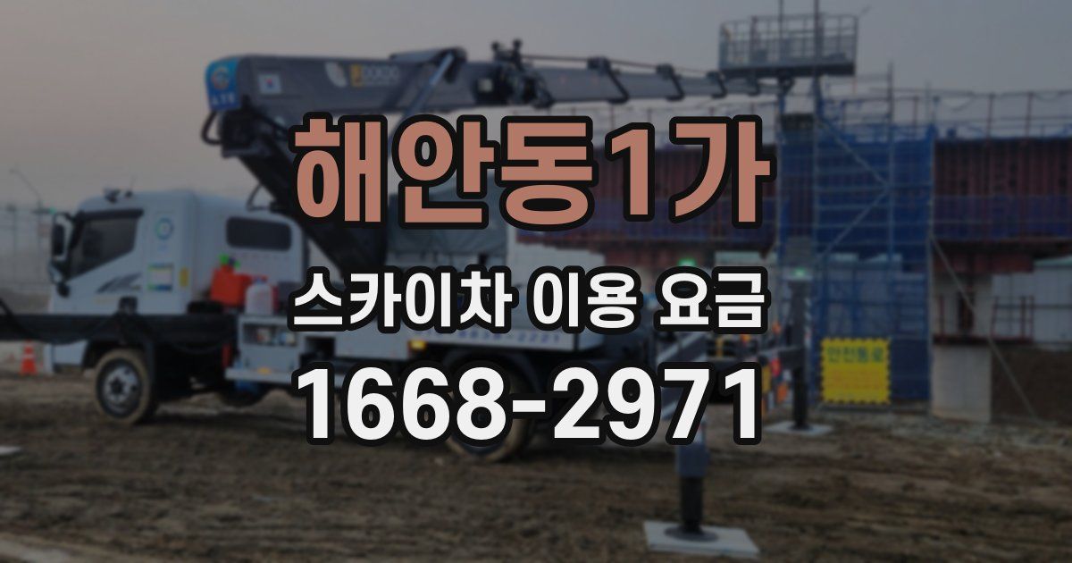해안동1가 스카이차 이용 요금