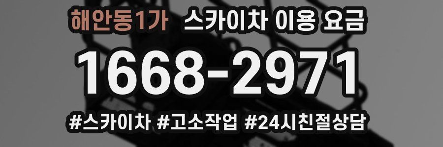 해안동1가 스카이차 이용 요금