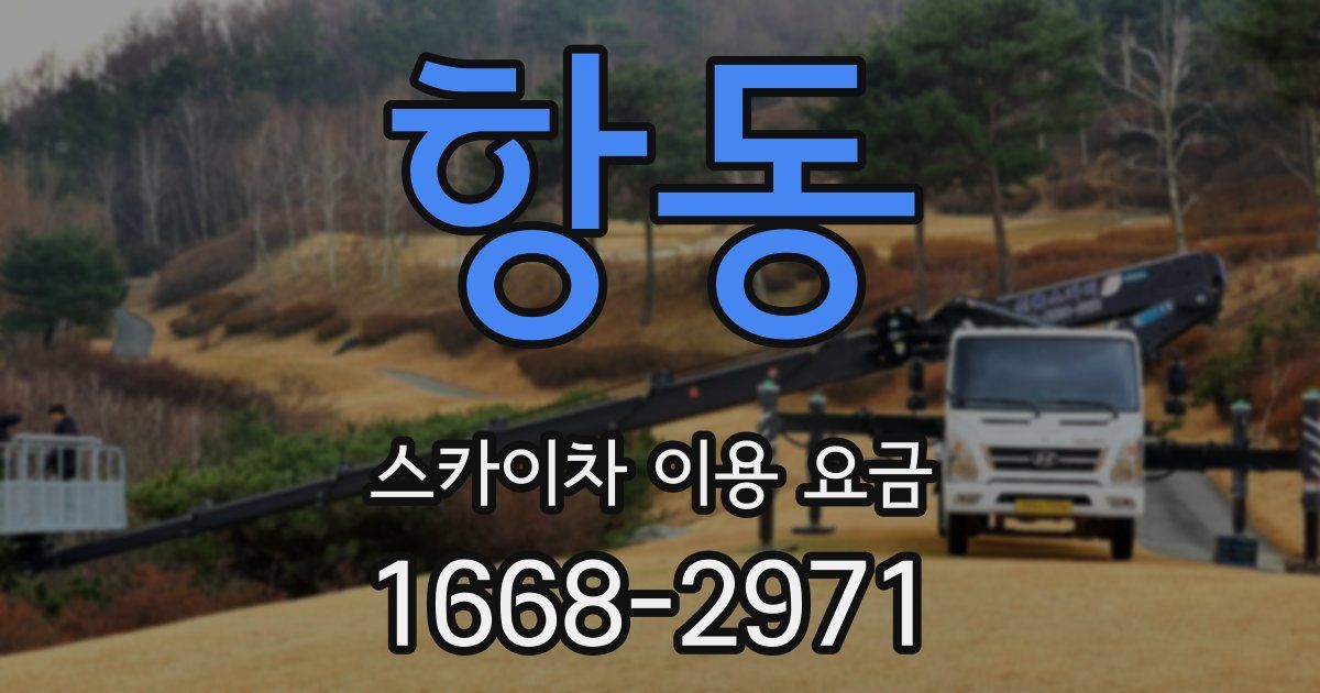 항동 스카이차 이용 요금
