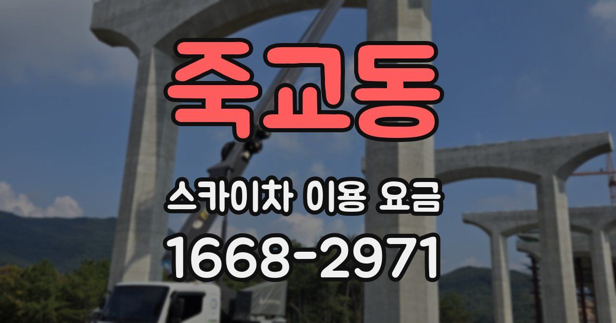 죽교동 스카이차 이용 요금