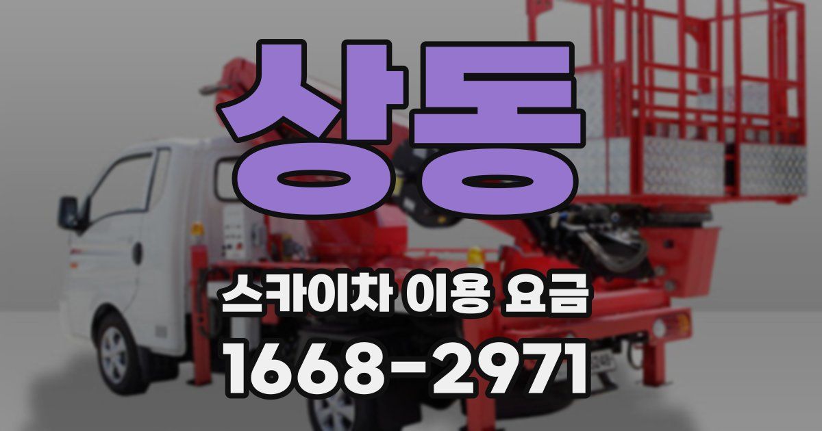 상동 스카이차 이용 요금