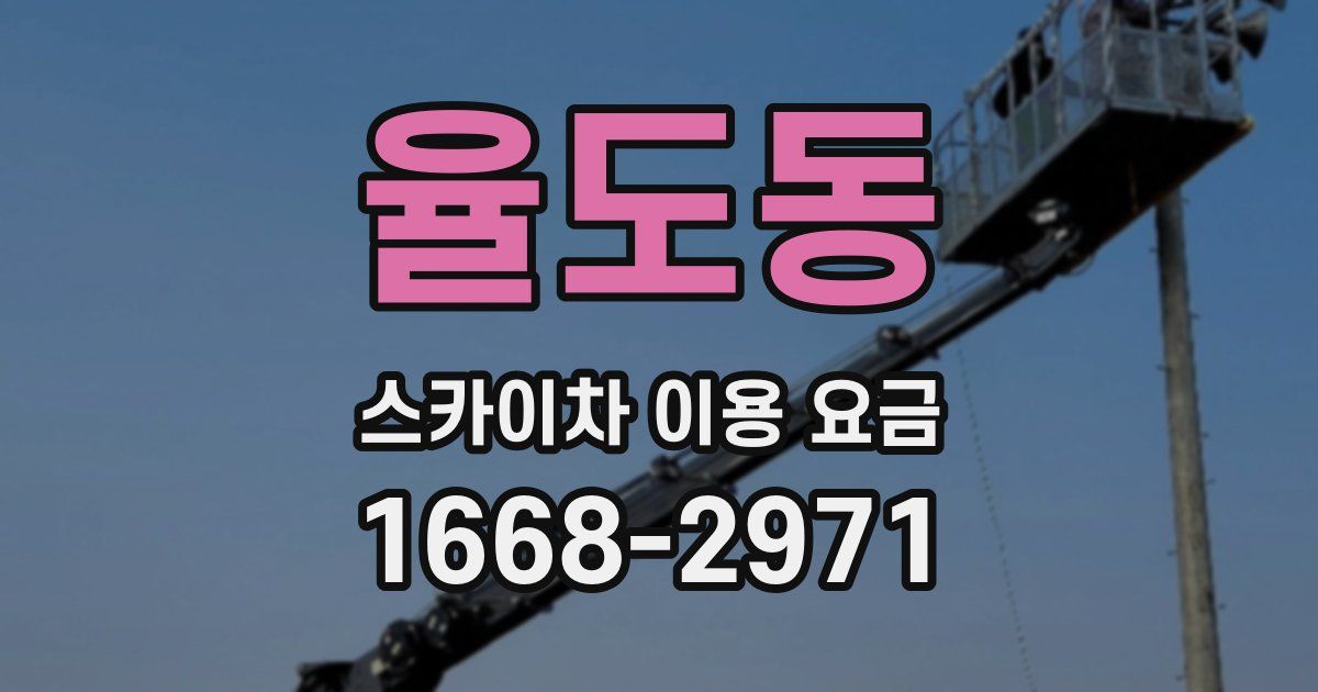 율도동 스카이차 이용 요금