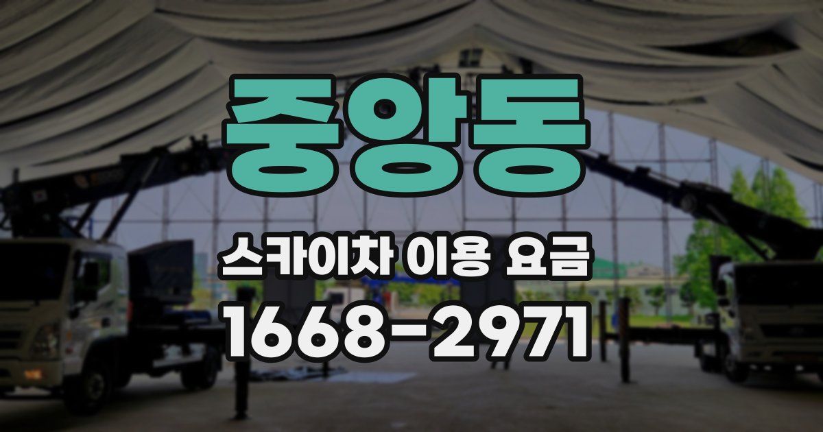중앙동 스카이차 이용 요금