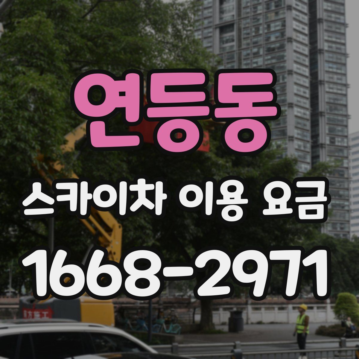 연등동 스카이차 이용 요금