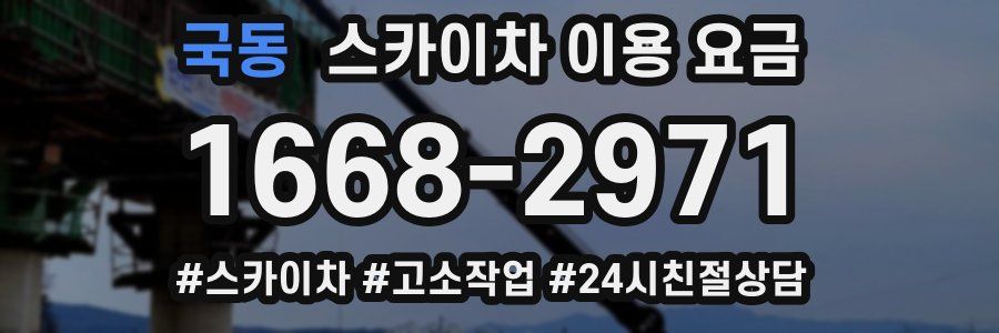 국동 스카이차 이용 요금