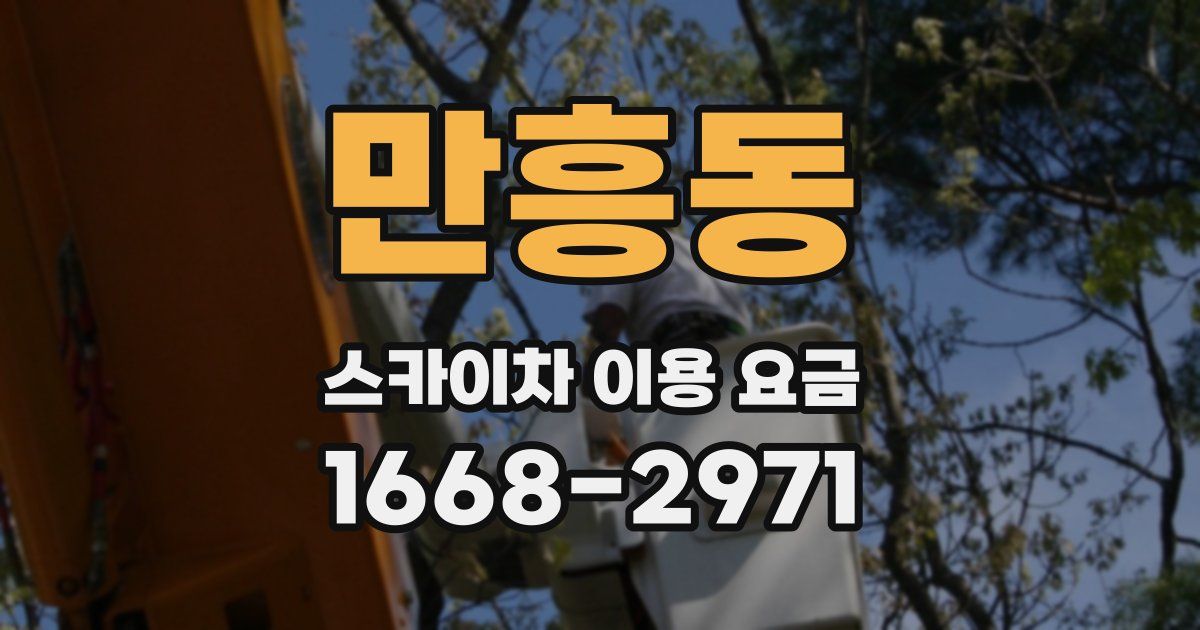 만흥동 스카이차 이용 요금