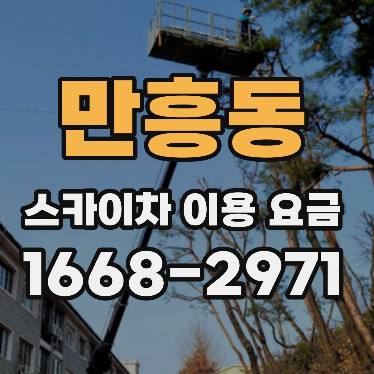 만흥동 스카이차 이용 요금