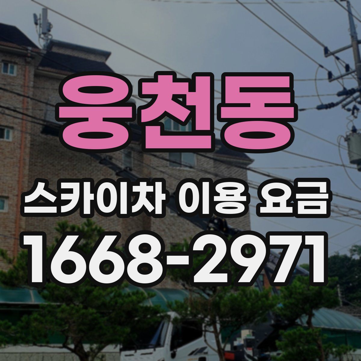 웅천동 스카이차 이용 요금