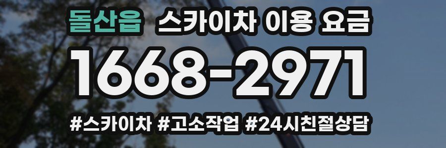돌산읍 스카이차 이용 요금