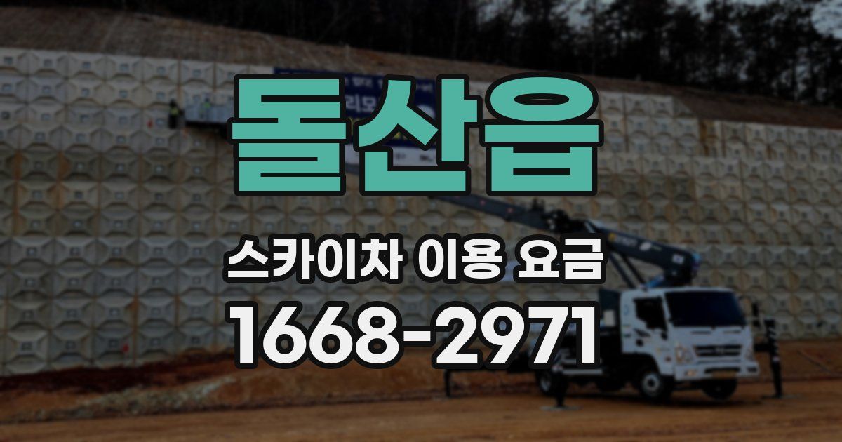 돌산읍 스카이차 이용 요금