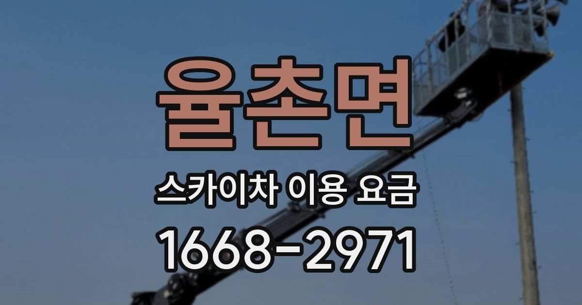 율촌면 스카이차 이용 요금