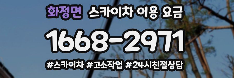 화정면 스카이차 이용 요금